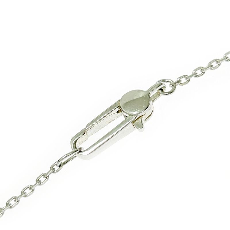 Gucci Silver Logo Square Plate Necklace 5.9g 925 Engraved 353098 Necklace