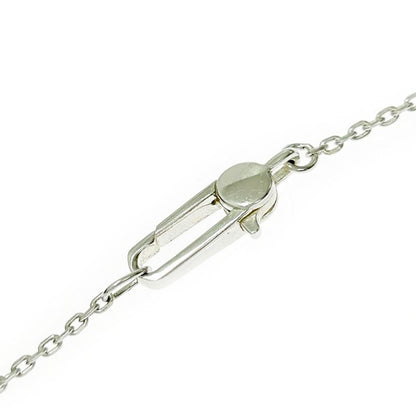 Gucci Silver Logo Square Plate Necklace 5.9g 925 Engraved 353098 Necklace