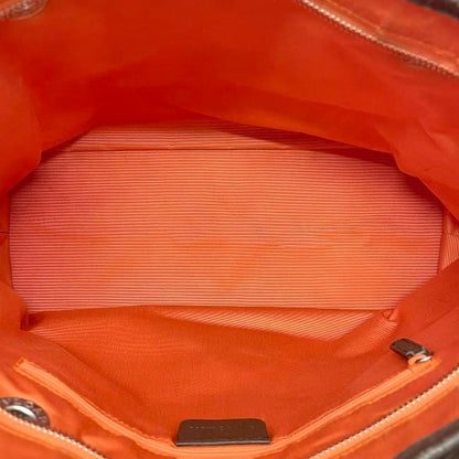 Bulgari Tote Bag Lolita Brown Logomania Light Canvas