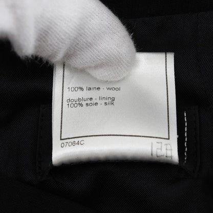 Chanel 94305 P11160v06456 Wool And Silk Black Women's Skirt