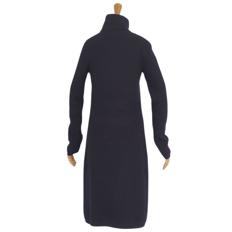 Hermes Dress Knit Turtleneck Wool Cashmere
