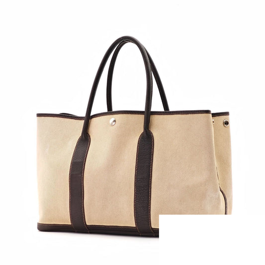Hermes Garden Party PM Tote Bag White