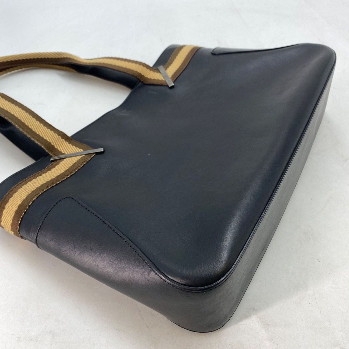 Gucci Tote Leather Black Business Formal Sherry Line — view 13