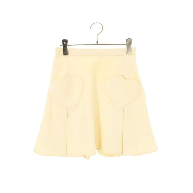 Christian Dior 151 J62 A1166 Heart Pockets Flared Skirt Women 34