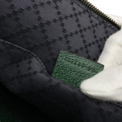 Gucci 325783 Hysteria Clutch Bag Second Bag Document Bag Handbag Leather Green