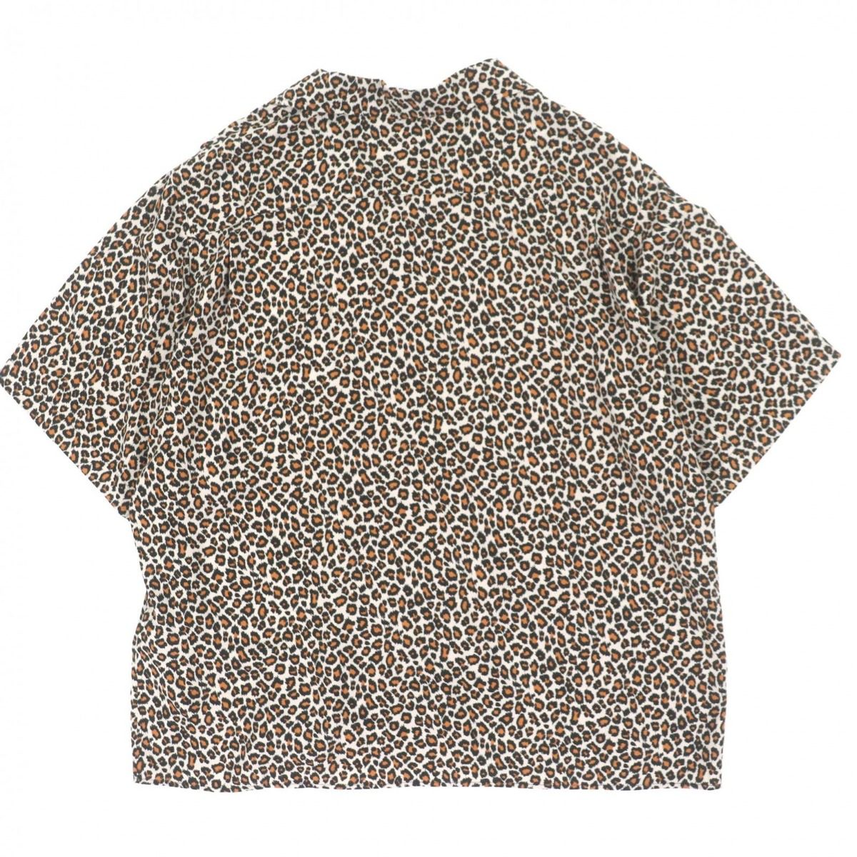 Celine Eddie Era Leopard Pattern Short Sleeve Aloha Shirt Short Brown 40 — view 3