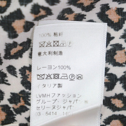 Celine Eddie Era Leopard Pattern Short Sleeve Aloha Shirt Short Brown 40 — view 7