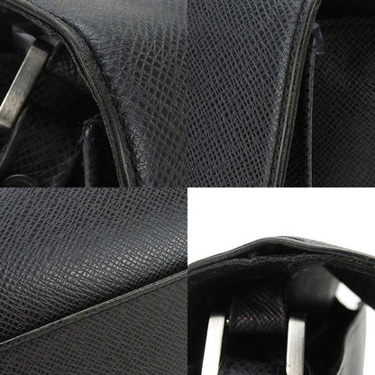 Louis Vuitton Second Bag Clutch Selenga M30782 Taiga Leather Ardoise Black