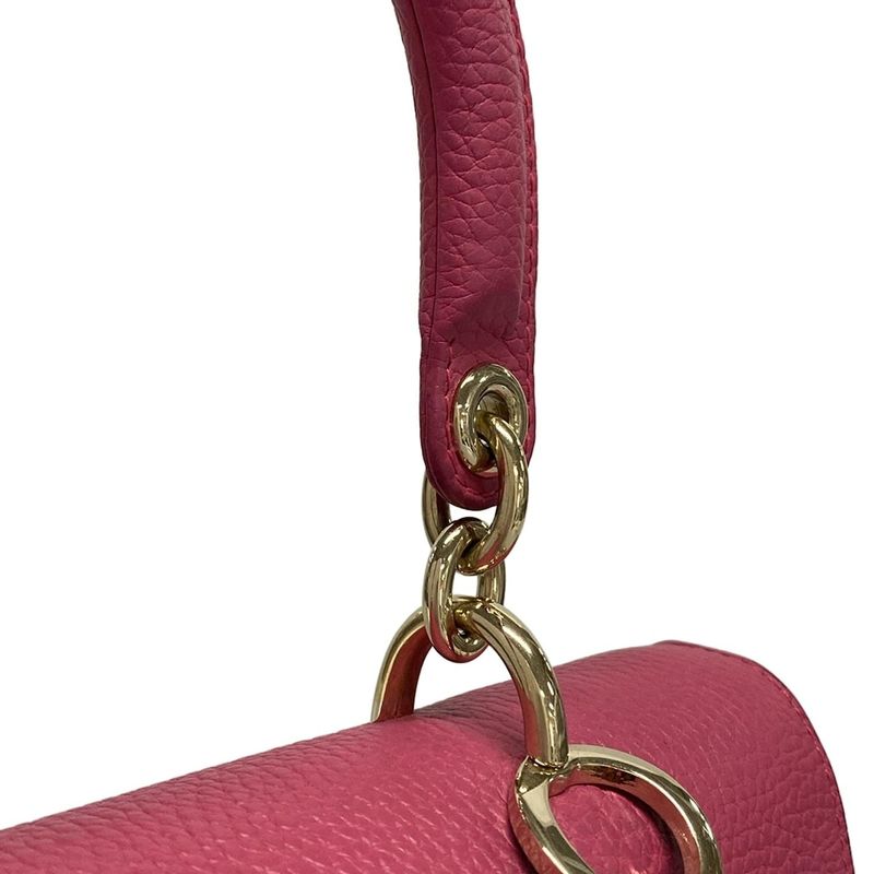 Dior/christian Dior Handbag B-dior Pink Leather