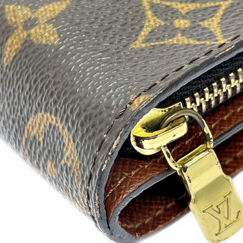Louis Vuitton M61667 Monogram PVC Compact Zip Bifold Wallet Brown 303395 Bifold