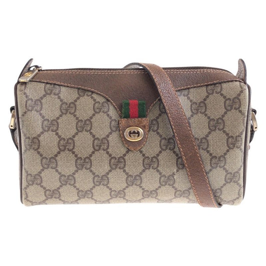 Gucci Vintage Sherry Line Beige Brown GG Supreme Canvas 001 904 2018 Shoulder