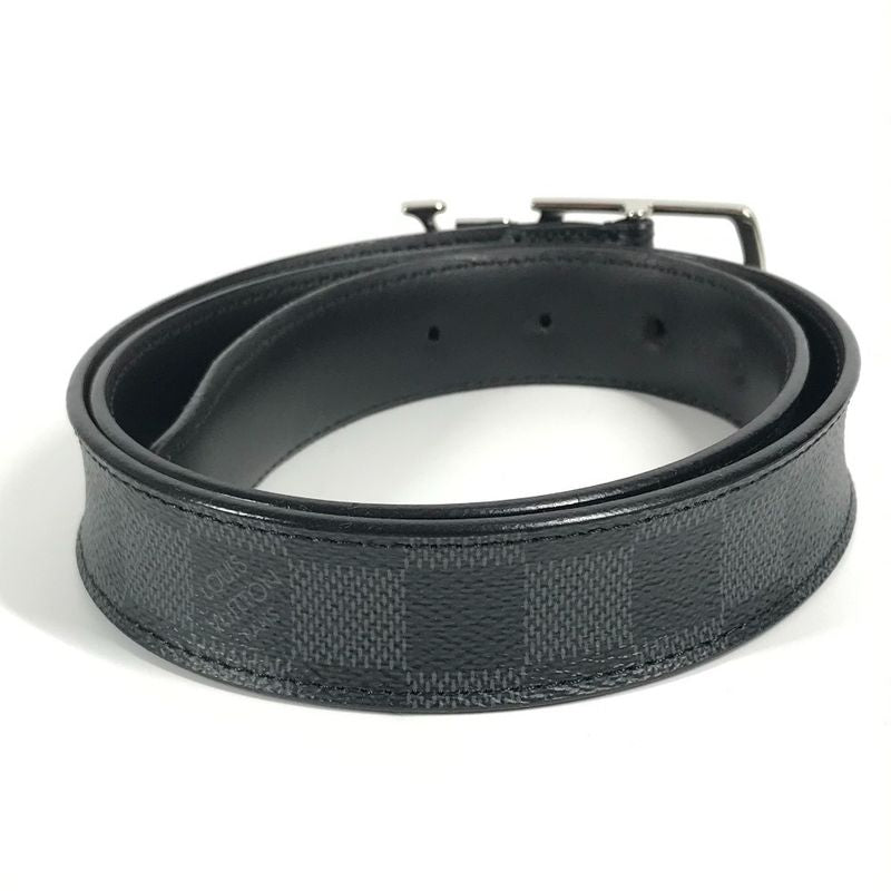 Louis Vuitton Belt Santure Neogram M6057w Damier Graphite Canvas Black