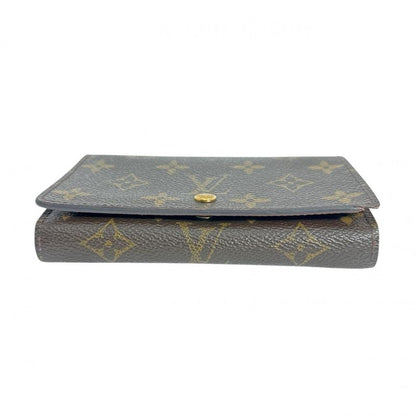 Louis Vuitton M61730 Monogram L-shaped Zipper Porte Monnaie Vie Trésor Fold