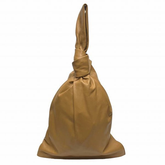 Bottega Veneta Twist 607964 Camel Bag Handbag Clutch Bag Women