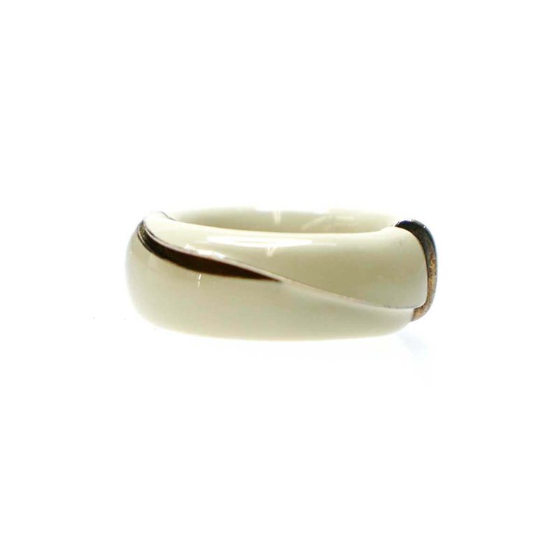 Bottega Veneta Fold Ring Ivory Type 11