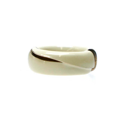 Bottega Veneta Fold Ring Ivory Type 11