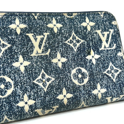 Louis Vuitton Long Wallet Monogram Jacquard Denim Zippy Wallet M81226 Denim Blue