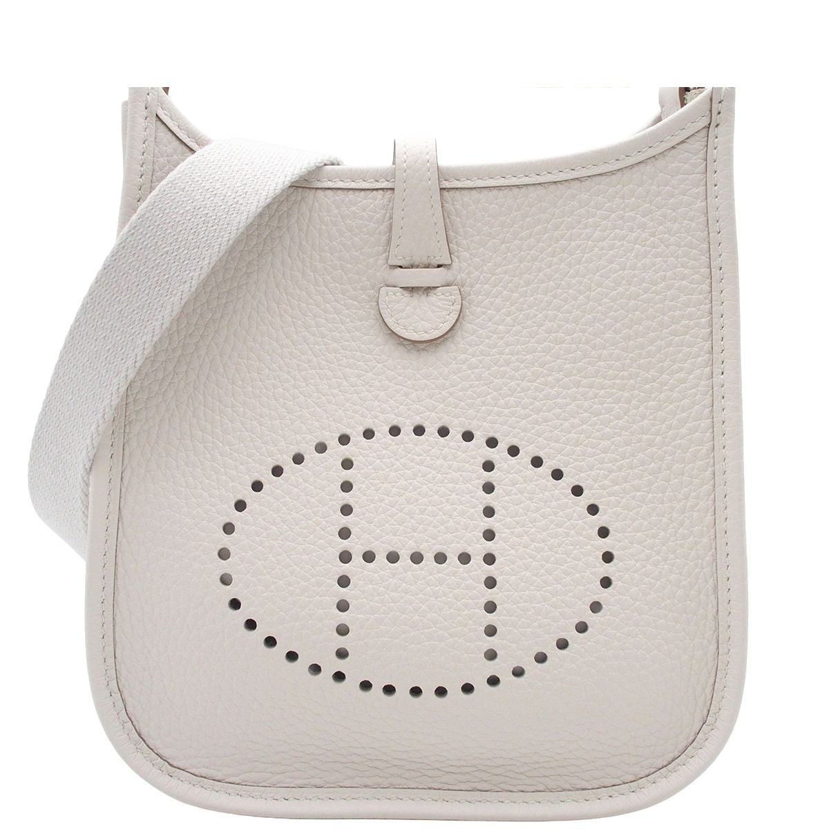 Hermes Evelyne Amazon TPM Cles Silver Taurillon Clemence Shoulder Bag