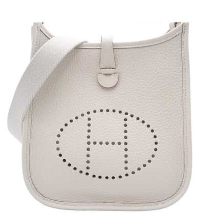 Hermes Evelyne Amazon TPM Cles Silver Taurillon Clemence Shoulder Bag