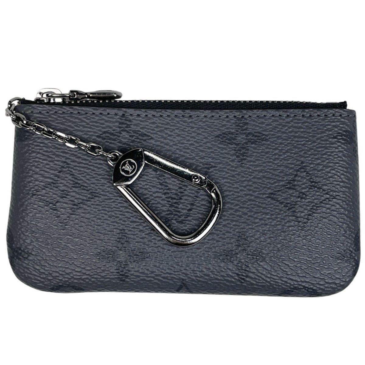 Louis Vuitton Pochette Cles Key Case Coin Purse Monogram Eclipse Reverse Noir