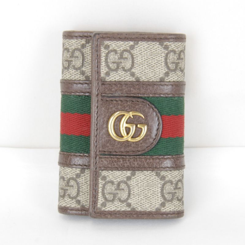 Gucci Sherry Line 6-ribbon Key Case 6037321147 Key Case GG Supreme Canvas