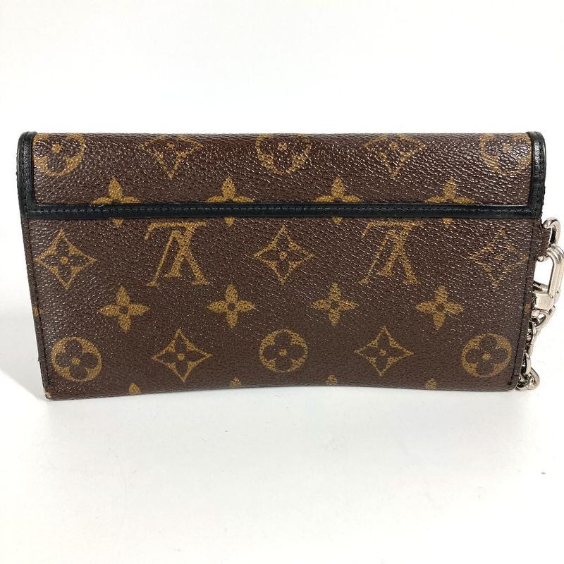 Louis Vuitton Long Wallet Portefeuille Ron M60168 Monogram Macassar Canvas Brown