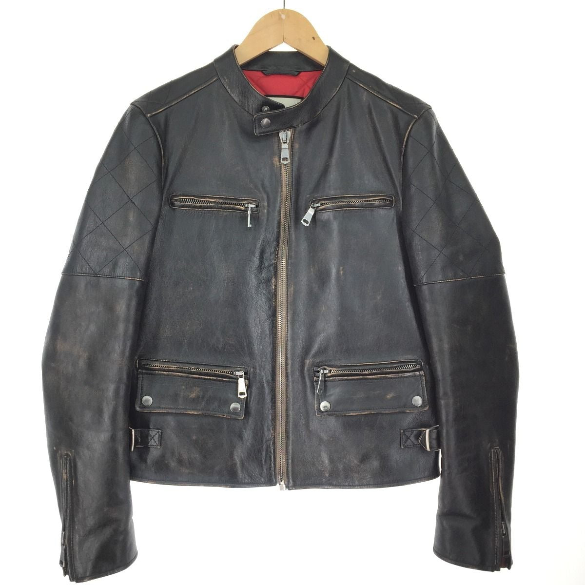 Gucci Rider Jacket Size 44 Xg313 Black