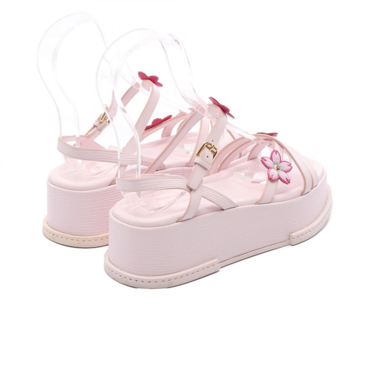 Louis Vuitton Sandals LV TM Maya Cherry Blossom Pink Leather — view 2