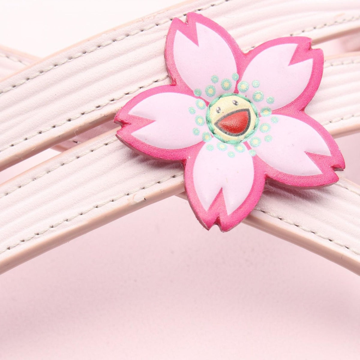Louis Vuitton Sandals LV TM Maya Cherry Blossom Pink Leather — view 9