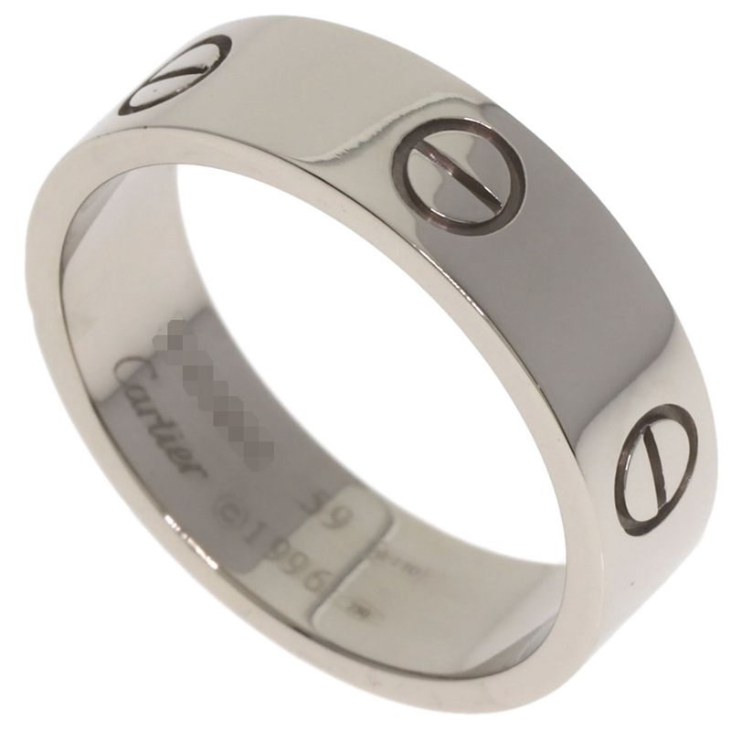 Cartier Love Ring #59 Ring 18K White Gold Unisex