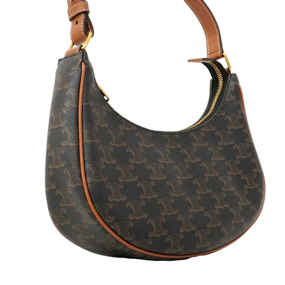 Celine Handbag Triomphe Ava Brown Black Gold — view 2