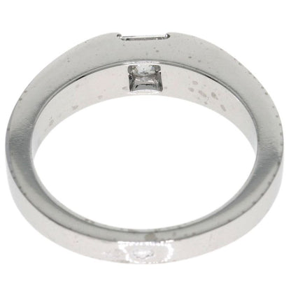 Cartier Tank Diamond #50 Ring 18K White Gold Ladies