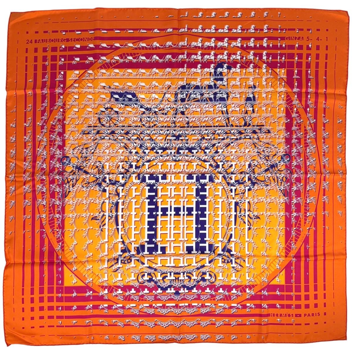 Hermes Carre 90 24 Faubourg Seconde Ginza