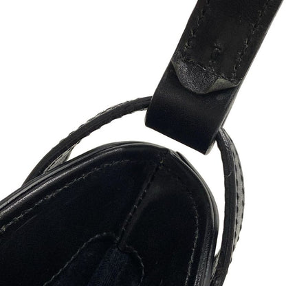 Gucci Shoulder Bag GG Pattern 106250 Black Leather