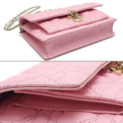 Dior MISS DIOR Chain Pouch Heart Pink Cannage Limited Edition