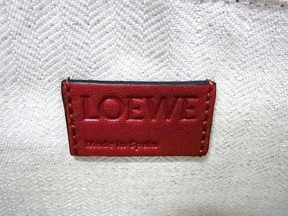 Loewe Repeat Anagram Leather Clutch Bag Second Bag Red And Blue Au5558