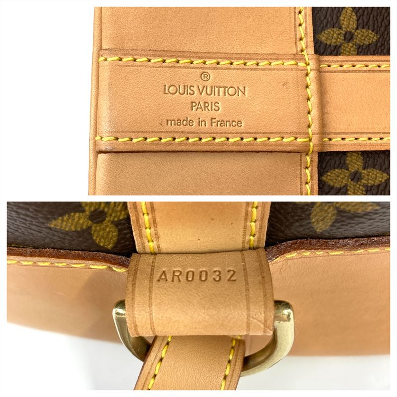 Louis Vuitton Randonnee PM Shoulder Bag M42243 Brown Gold Hardware Ar0032 Women