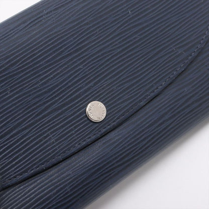 Louis Vuitton Epi Portefeuille Emilie Zipper Long Wallet M60854 Andigo-blue
