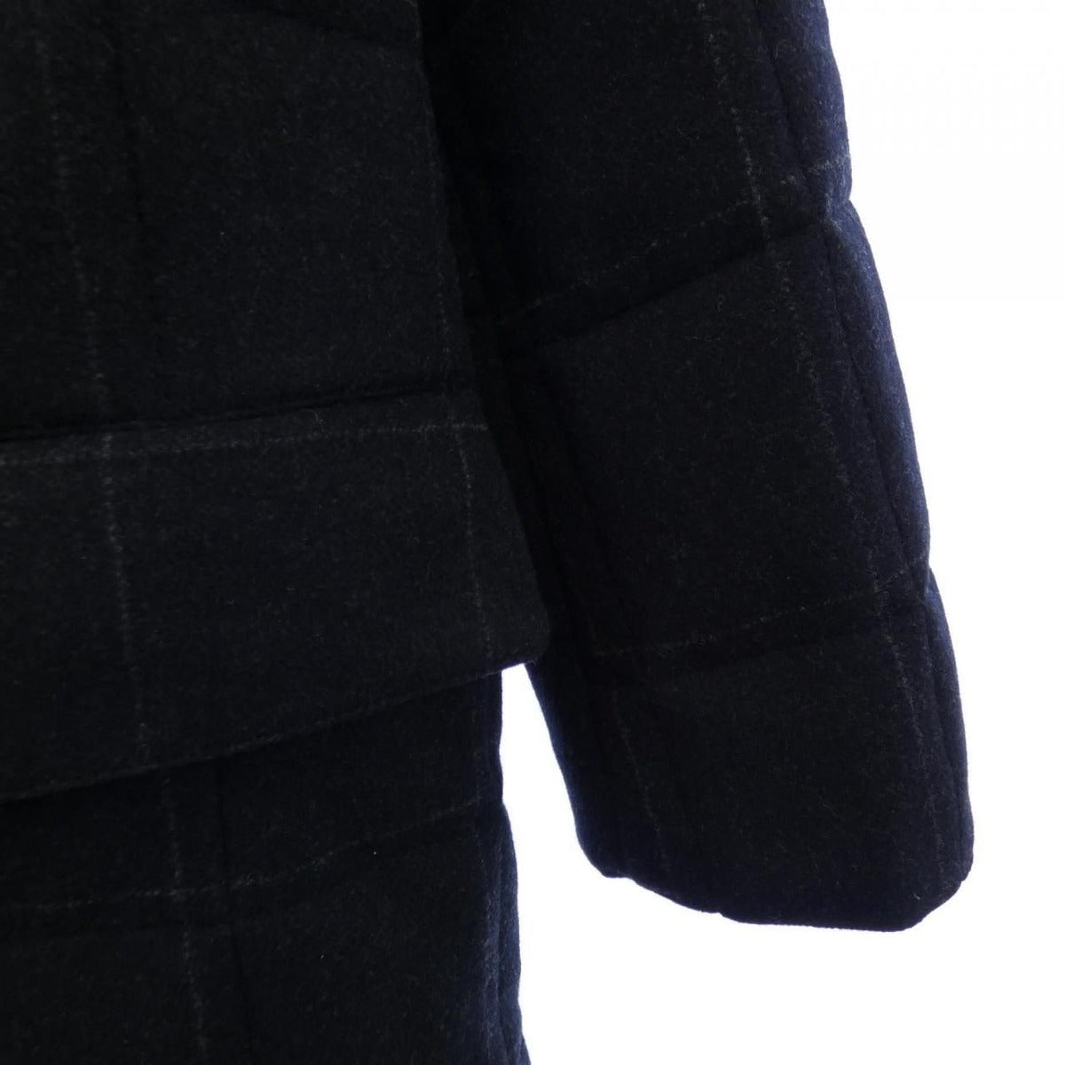 Hermes Pea Coat Cashmere Gray Check — view 6