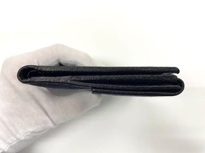 Gucci GG Canvas Leather Compact Wallet Bifold Wallet Double Hook 112664 Navy