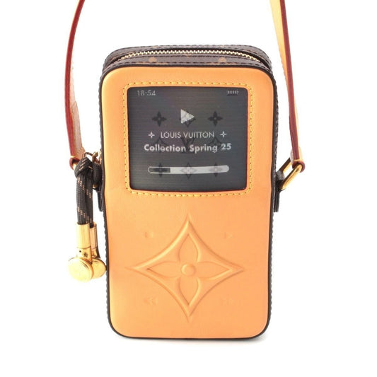 Louis Vuitton Monogram Music Player Wearable Wallet Shoulder Bag Brown