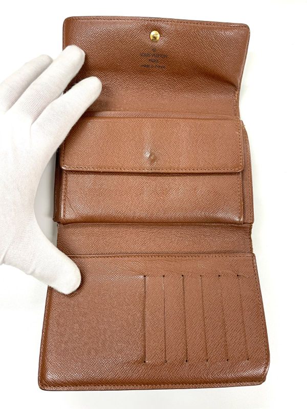 Louis Vuitton Monogram Porte Trésor Etui Papier Long Wallet M61202 Brown Made