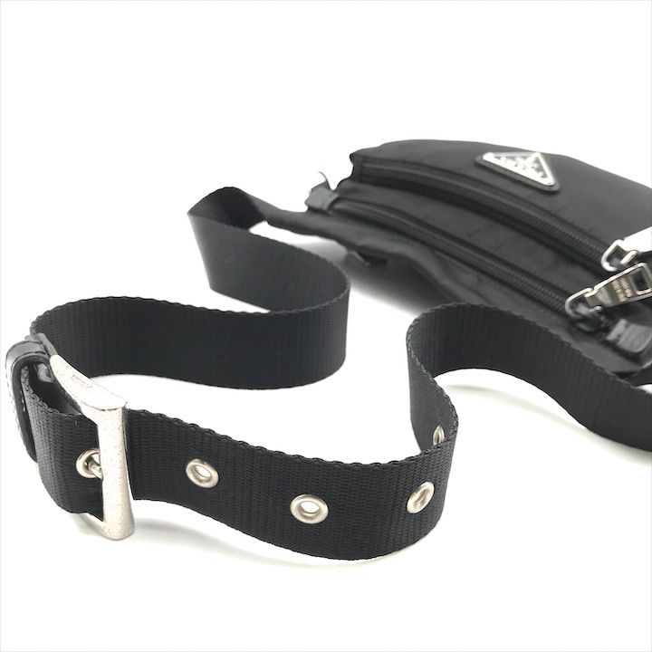 Prada Waist Pouch Nylon Tessuto Black