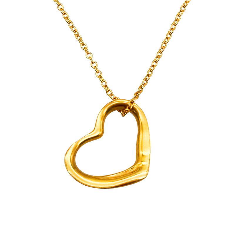 Tiffany & Co Tiffany & Co Open Heart Elsa Peretti Necklace 18K Yellow Gold 26g