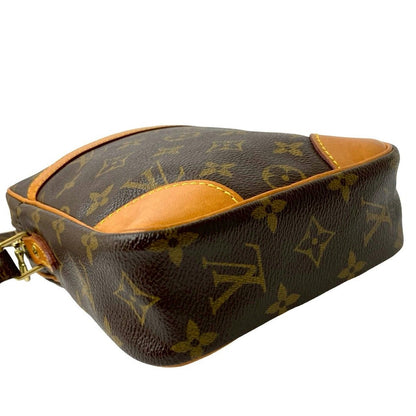 Louis Vuitton Vintage Danube Monogram Leather Mini Shoulder Bag Pochette Brown — view 7