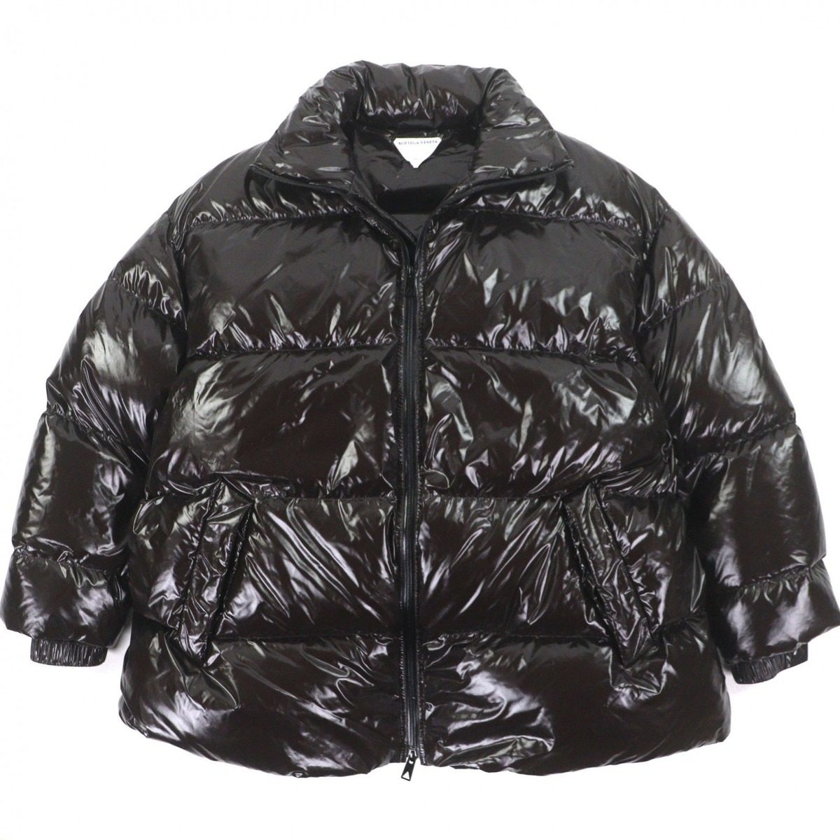 Bottega Veneta Double Zip Up Jacket Dark Brown