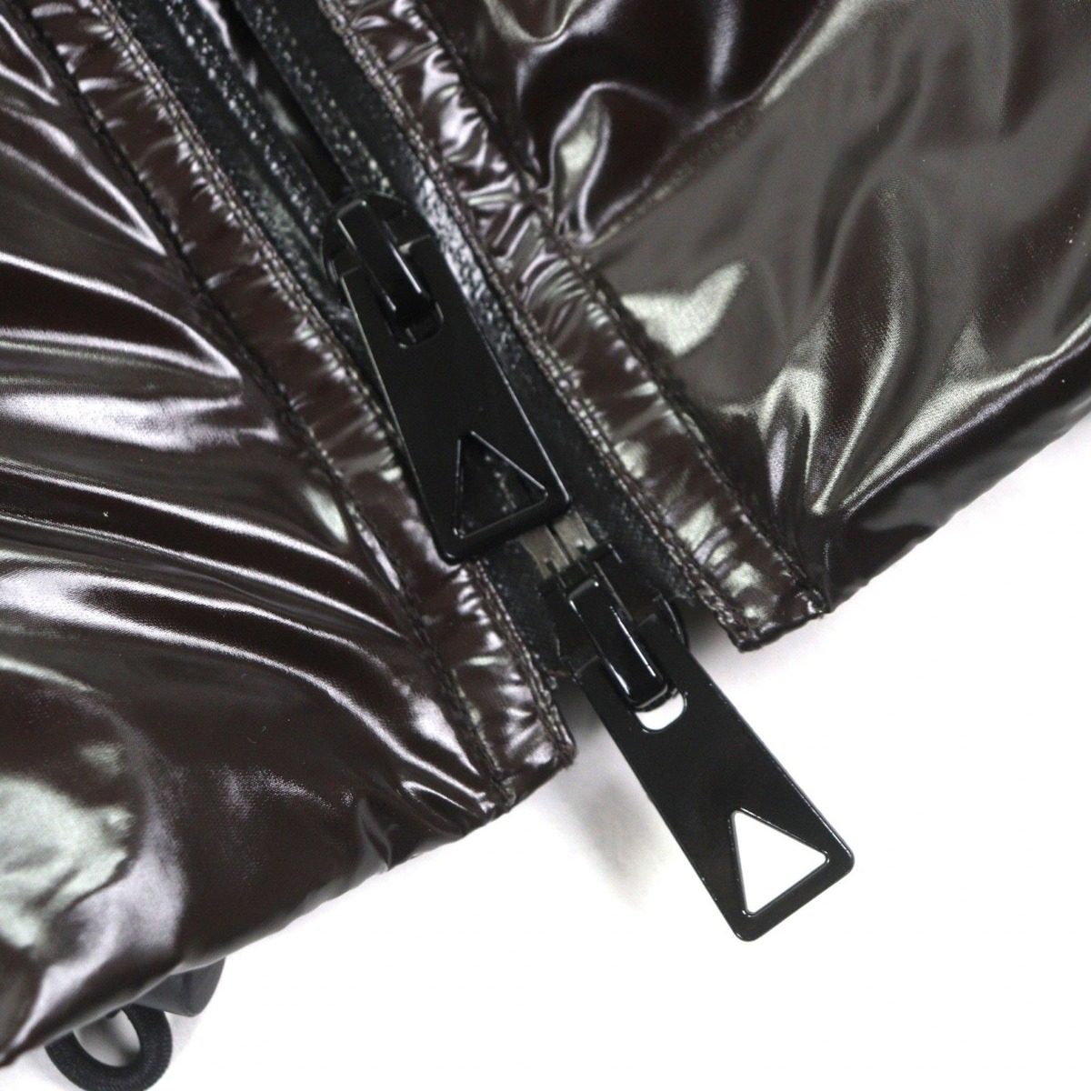 Bottega Veneta Double Zip Up Jacket Dark Brown — view 7