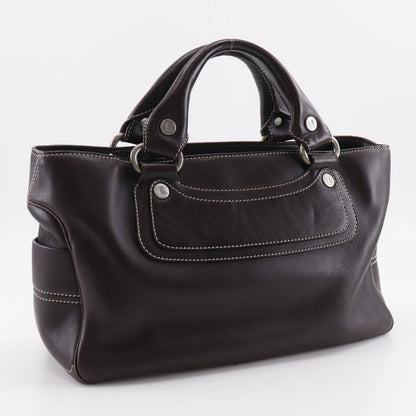 Celine Boogie Bag Leather Brown Women's Handbag