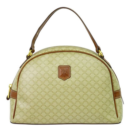 Authentic Celine Macadam Handbag PVC Beige Macadam Bag Pre-owned [follow-up