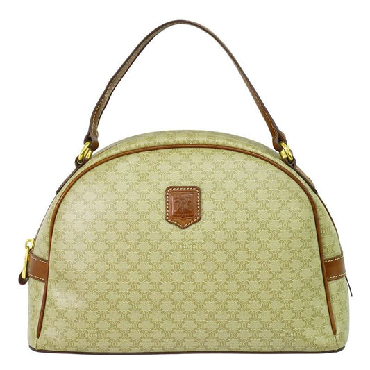 Authentic Celine Macadam Handbag PVC Beige Macadam Bag Pre-owned [follow-up